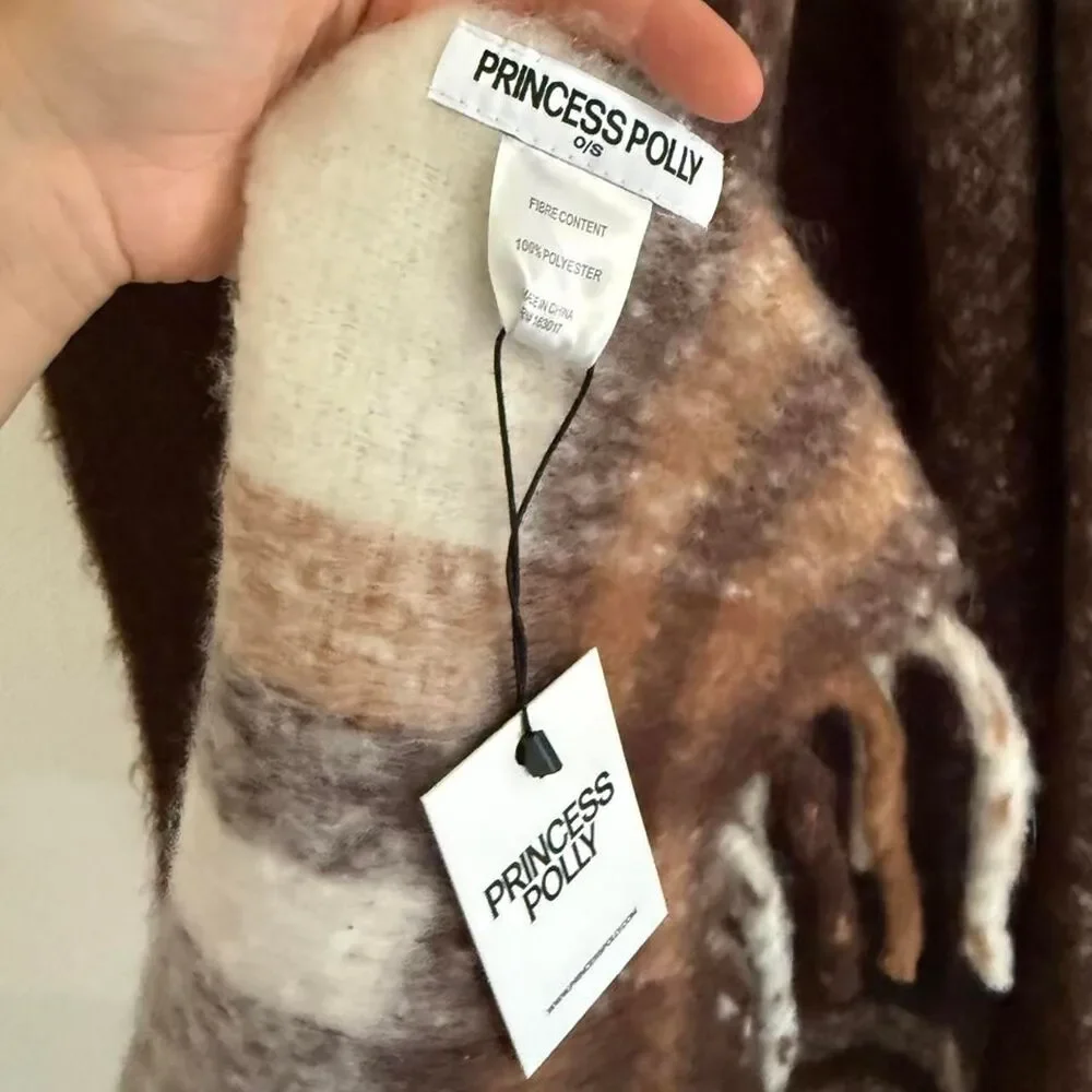 Princess-polly Women's Brown Scarf-wraps